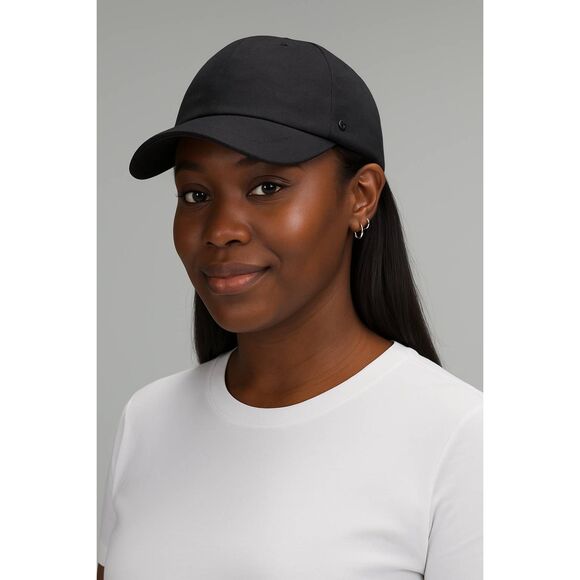 Brand New Lululemon Women's Size L/XL Black Structured Ball Cap Hat Twill - Picture 1 of 9